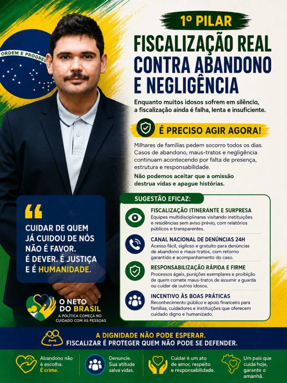 Arte do 1º pilar: Fiscalização real contra abandono e negligência
